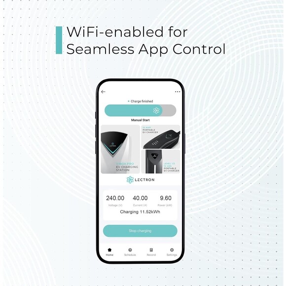 Lectron Level 2 Tesla Charger (WiFi Version) 240V, 40 Amp, NEMA 14-50 Plug 16ft - Picture 6 of 16